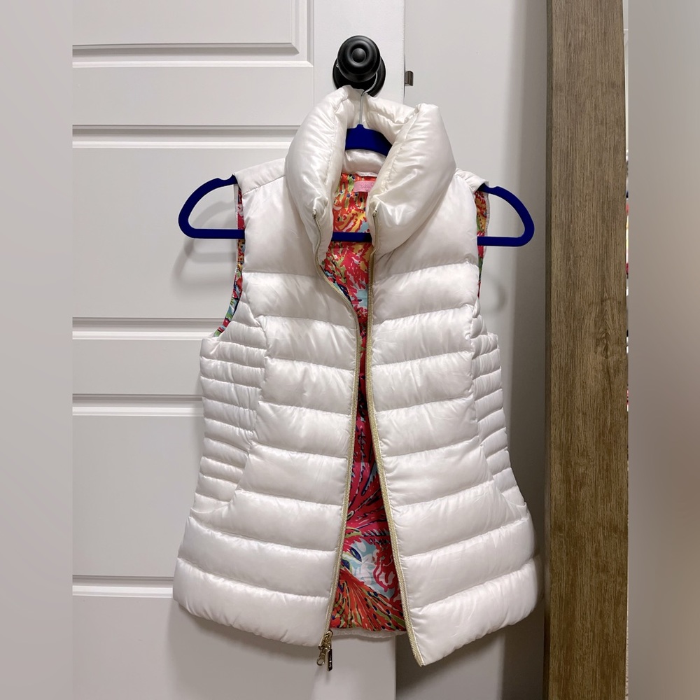 Lilly Pulitzer white vest